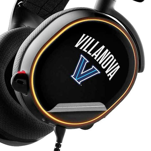 Villanova University V Black SteelSeries Arctis 3 Skin